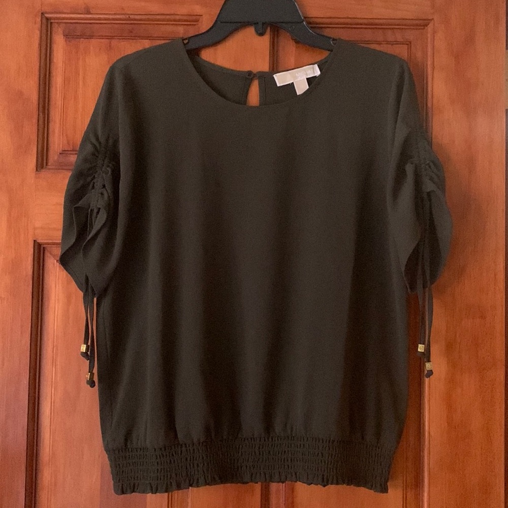 Michael Kors Olive Green crepe top
